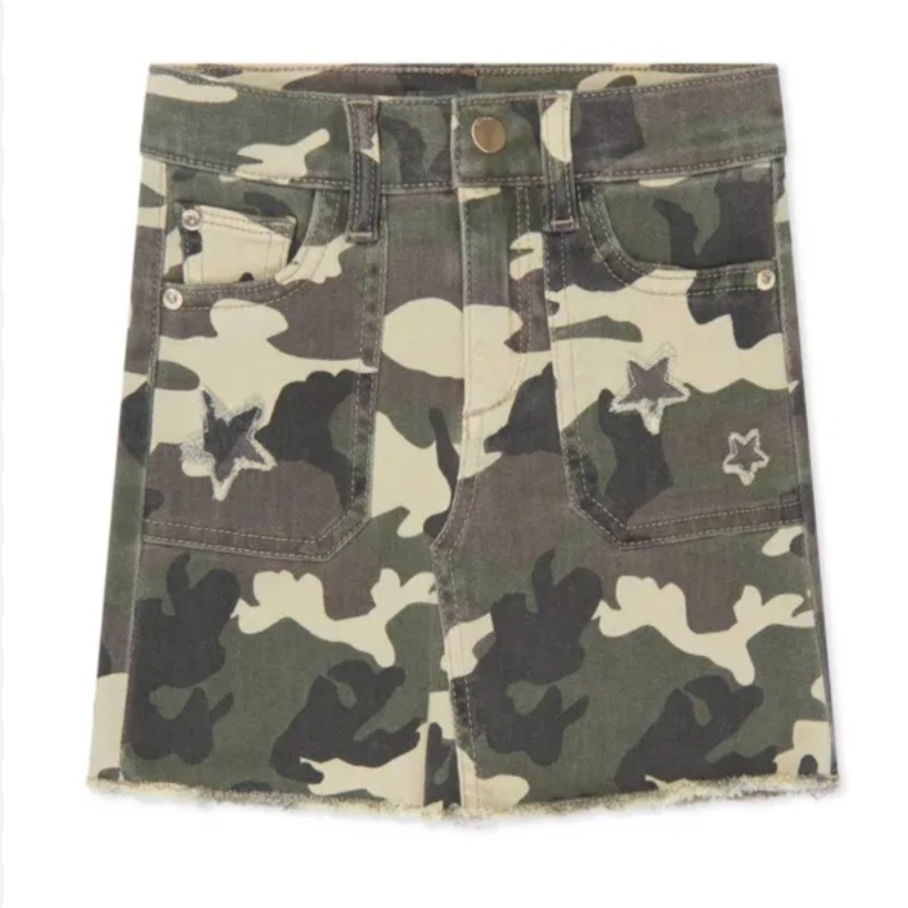 DL1961 NWT Sz 5 Jenny Mini Skirt “Star Camo”